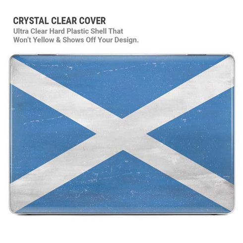 Scotland Flag Distressed MacBook Pro 14in (2021-24) Case plus Skin